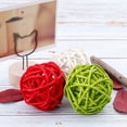 Jlong 12pcs Wicker Rattan Balls Decorative Ball Orbs Vase Fillers Table