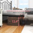 thumbnail image 6 of SYNGAR Black Iron Platform Bed Frame Queen Size with Vintage Headboard and Footboard, Metal Queen Bed Frame Mattress Foundation with 500LBS Load Capacity, Victoria Style, No Box Spring Required, 6 of 11