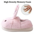thumbnail image 4 of Sogetch Womens Cute Bunny Slippers Soft Warm Fuzzy House Shoes, 4 of 6