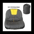 thumbnail image 2 of 2X Universal Riding Lawn Mower Tractor Cover Padded Comfort Pad Storage Pouch for Heavy Farm Vehicle Tractor Mower,2 * Riding Lawn Mower Seat Cover,gray & yellow, 2 of 5