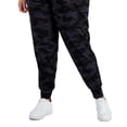 thumbnail image 3 of ID Ideology Women's Printed Jogger Pants Black Size 4X, 3 of 3