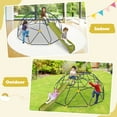 thumbnail image 6 of Topbuy 13.3FT Dome Climber with Extend Wave Slide for Kids 3 to 10 Kids Jungle Gym Outdoor Play Equipment & Climbing Frame Children Outside Climbing Toy, 6 of 7