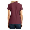 thumbnail image 2 of Yellow Rooster Female Core Classic Women Pique Polo Burgundy S, 2 of 6