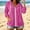 Hot Pink, variant on Women's Solid Color Long Sleeve Zip Up Hooded Blouse Casual Top with Pockets for Summer