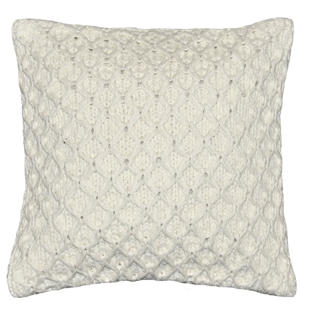 Better Homes & Gardens Sweater Knit Decorative Throw Pillow, 17" x 17