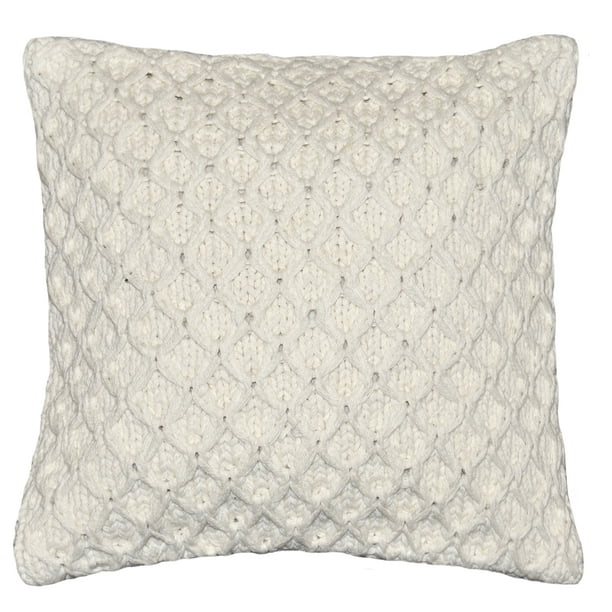 Better Homes & Gardens Sweater Knit Decorative Throw Pillow, 17" x 17