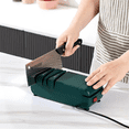 thumbnail image 5 of 110V US Plug Electric Knife & Scissors Sharpener with 3-Stage Diamond Grinding Wheels, 2800 RPM Motor, 15° Grinding Groove for Kitchen Knives & Shears, Automatic Multi-Functional Sharpening Tool,, 5 of 5