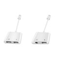 thumbnail image 2 of Adaptador de cable de audio doble tipo C Conector de auriculares tipo C Divisor de audio Auriculares Conector auxiliar de 3,5 Cable de carga Inevent DZ7916-01, 2 of 7