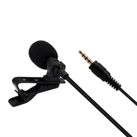 AGPtEK Clip on Mini Lapel Microphone,Fully Compatible with PC,Laptop,Mac,iPhone,iPad,iPod Touch,Windows Smartphones,Android phones,Voice Recorder,Voice Amplifier