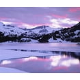thumbnail image 2 of Talbot Frank, Christopher 17x15 Black Ornate Wood Framed with Double Matting Museum Art Print Titled - California, Sierra Nevada, Ellery Lake at Sunset,, 2 of 4