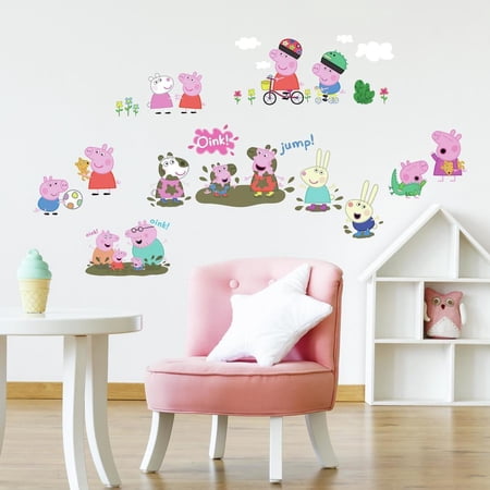 RoomMates RMK3183SCS Peppa The Pig 剥がして貼るウォールデカール