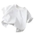 thumbnail image 5 of Camiseta de manga corta de algodón puro para niños, niñas, bebés, ropa de verano, nuevo estilo, camisetas para niños pequeños, 5 of 5