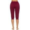 thumbnail image 4 of Uniexcosm Womens Capri Sweatpants for Yoga Workout Running Cropped Lounge Jogger Pants with Pockets, 4 of 7