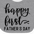 thumbnail image 4 of Inktastic Happy 1st Father's Day Design Boys or Girls Baby Bib, 4 of 4
