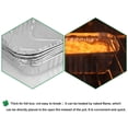 thumbnail image 4 of BUZIFU 12 PCS Disposable Foil Trays Aluminium Foil Pans Large Foil Containers for Baking, Cooking, Heating, Storing, Prepping Food Parties,31.6 * 21.2 * 4.2cm(Sliver), 4 of 7