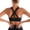 Black, variant on Sports Bras for Women,Padded Strappy Sports Bras Criss-Cross Back Medium Support Sports Bras with Removable Cups