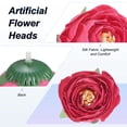 thumbnail image 2 of Uxcell Paquete de 50 Cabezas de Camelia Artificial, Cabeza de Camelia de Seda de 1.3 Pulgadas para Boda/Ramo/Pared de Flores [Rojo Rosa, 3.5cm], 2 of 7