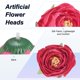 thumbnail image 2 of Uxcell Paquete de 50 Cabezas de Camelia Artificial, Cabeza de Camelia de Seda de 1.3 Pulgadas para Boda/Ramo/Pared de Flores [Rojo Rosa, 3.5cm], 2 of 7