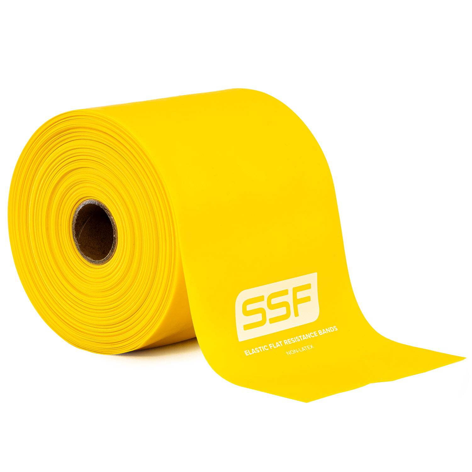 Serious Steel Fitness Flat Resistance Bands for Upper and Lower Body Strength Training and Exercise. (Non Latex Flat Physical Therapy Exercise Bands - 4" x 25 Yards) -Light - Green