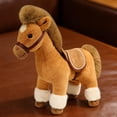 thumbnail image 4 of Plush Horse Figurine - Simulated Race Stuffed Doll, Zodiac Horse Ornament, Durable Soft Plush Toy, Perfect 2026, Valentine's Day & Easter Gift for Horse Lovers, Festive Home Decor, 11.8in, 4 of 8