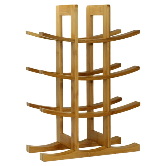 Botellero Oceanstar WR1149 de Bambú para 12 Botellas 40x15x30 cm