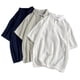 thumbnail image 4 of Ceisia Breathable Cotton-Linen Polo Shirt Men's Relaxed Fit Short Sleeve Solid Color Casual Top White M Gifts, 4 of 6