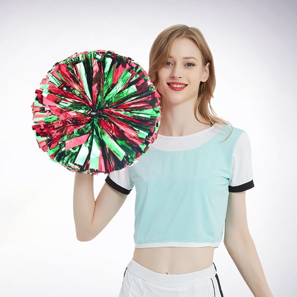 Fournitures de Cheerleading Portables Colorées pour Événements et Fêtes, Fleurs pour Activités Sportives, Performance Légère, Design à Double Boucle Ronde, 2 Pcs