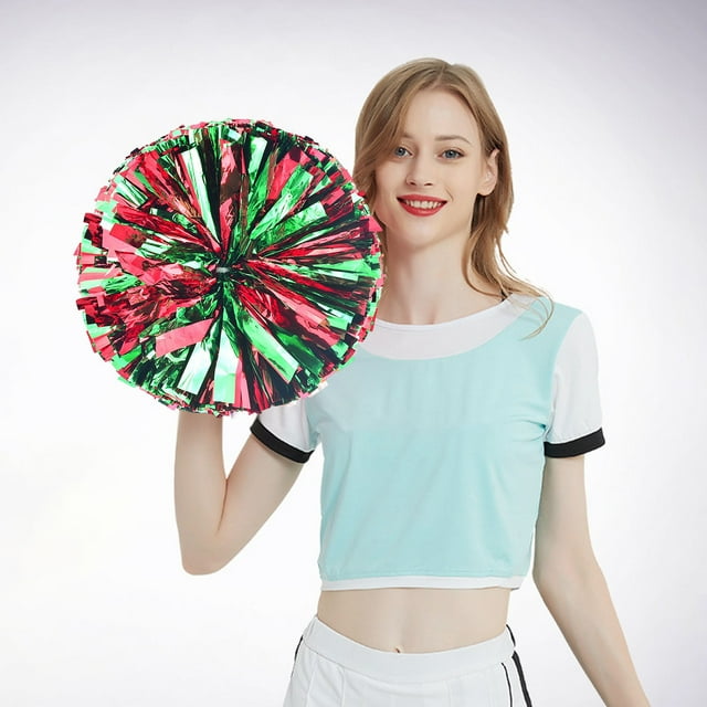 Produit pour Événements et Fêtes pour Cheerleading Fleurs Colorées à Main - Accessoires de Performance Légers pour Activités Sportives et Encouragements 2 Pcs
