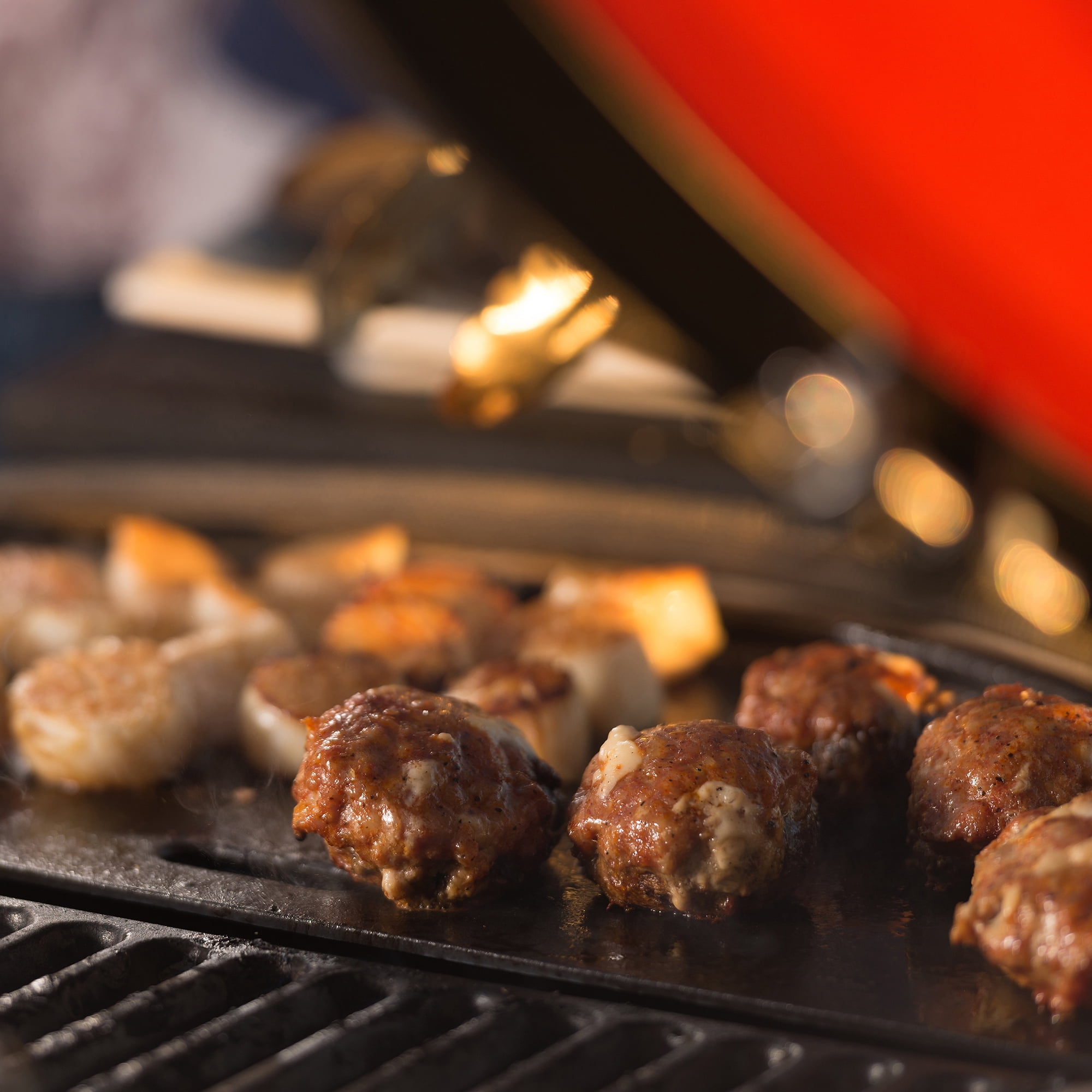 Half Moon Cast Iron Reversible Grill Griddle for 24 in. Big Joe™, Model BJ-HCIGRIDDLE