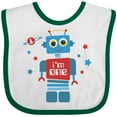 thumbnail image 3 of Inktastic Robot 1st Birthday Boys Baby Bib, 3 of 4