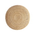 thumbnail image 2 of MoDRN, Natural Boho Round Jute Floor Pouf, Round, 20" x 12", Natural, 1 Pack, 2 of 4