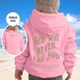 thumbnail image 2 of Girls Hoodies Hoodies for Women Girls Hoodies & Sweatshirts For Winter Casual Wear Round Neck Letter Print Pullover For Kids Ages 2 13 Outdoor Activities And Daily Comfort, 2 of 7