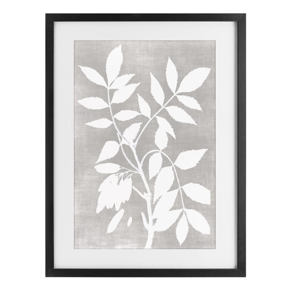 Stupell Industries Minimal Foliage Impression Black Framed Print Under Glass, design by Stellar Design Studio