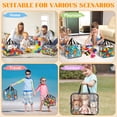 thumbnail image 5 of 6 Pack Clear Toy Storage Bags with Carry Handles, 2 Sizes Zippered Storage Organizer Bins for Legos Puzzles Board Games, Playroom Storage Organizers., 5 of 8
