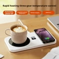 thumbnail image 2 of Mug Warmer With 15W Wireless Charging Keep Beverages Warm On Desk Ideal As Women Gift, 2 of 8