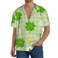 thumbnail image 3 of Haiem St Patrick's Day11 Men's Casual Shirts Short Sleeve Button Down Shirts Fashion Textured Summer Beach Shirt-Small, 3 of 7