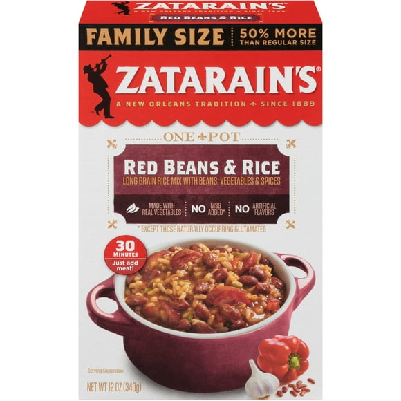 Zatarain's Red Beans & Rice - Family Size, 12 oz