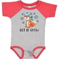 thumbnail image 3 of Inktastic Let it Snow Cute Orange Fox in Hat and Scarf Boys or Girls Baby Bodysuit, 3 of 5