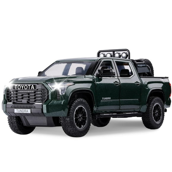 SASBSC Jouets de Camions Tundra pour Garçons de 3 4 5 6 7 Ans Camions Jouets Tout-Terrain pour Garçons de 3 à 5 Ans Camions en Métal Moulé sous Pression avec Lumière et Son Voitures Jouets à Rétrofriction