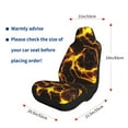 thumbnail image 2 of Goofa Orange Lightning Printed Car Seat Covers, Automotive Seat Covers for Cars Trucks and SUVs, Quick Setup Universal Fit Elastic Seat Covers-1, 2 of 6