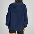 thumbnail image 7 of GigrtiJin Women's Half Zipper Hooded Sweatshirt Long Sleeve Loose Casual Fashion Solid Color Pullover Sweatshirts, 7 of 7