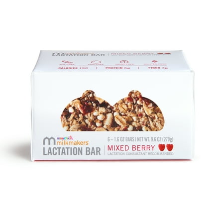 Milkmakers Lactation Bars, Mixed Berry, 6 Count