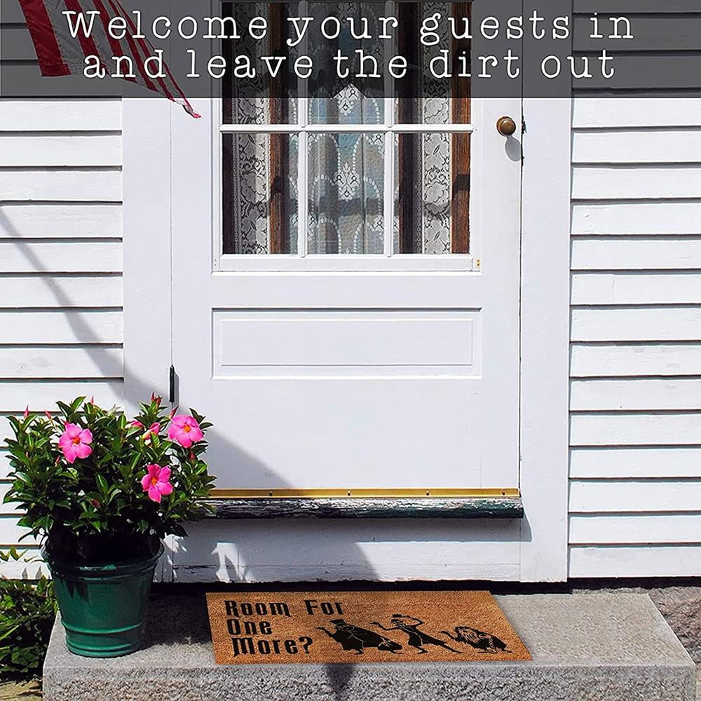 Welcome Mats Outdoor Front Door Mat Entrance Doormat 17.5″X29.5″ Brown