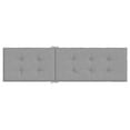 thumbnail image 3 of vidaXL Deck Chair Cushion Grey (75+105)x50x4 cm, 3 of 5