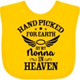 thumbnail image 3 of Inktastic Handpicked for Earth by My Nonna in Heaven with Angel Wings Boys or Girls Baby Bib, 3 of 4