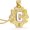 Letter C, variant on Initial Necklace for Women, 14K Gold Plated A-Z Letter Necklace with Flower Pendant Adjustable Chain Handmade Personalized Jewelry Gift