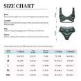 thumbnail image 4 of Kdxio Machine Print Women's 2 Piece High Waisted Wrap Spaghetti Strap Summer Swimsuit Bikini Set-Small, 4 of 7