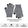 thumbnail image 2 of Guantes de invierno para hombres y mujeres, guantes cálidos para mensajes de texto con pantalla táctil con forro de punto suave térmico, puños elásticos, 2 of 5