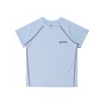 thumbnail image 3 of Moggemol Kids Girls Boys Athletic Shirts Dry Fit Short Sleeve Sports T-Shirts Activewear Tees Tops Light Blue 130, 3 of 7