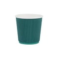 thumbnail image 6 of Restpresso 4 oz Forest Green Paper Coffee Cup - Ripple Wall - 2 1/2" x 2 1/2" x 2 1/4" - 500 count box, 6 of 10